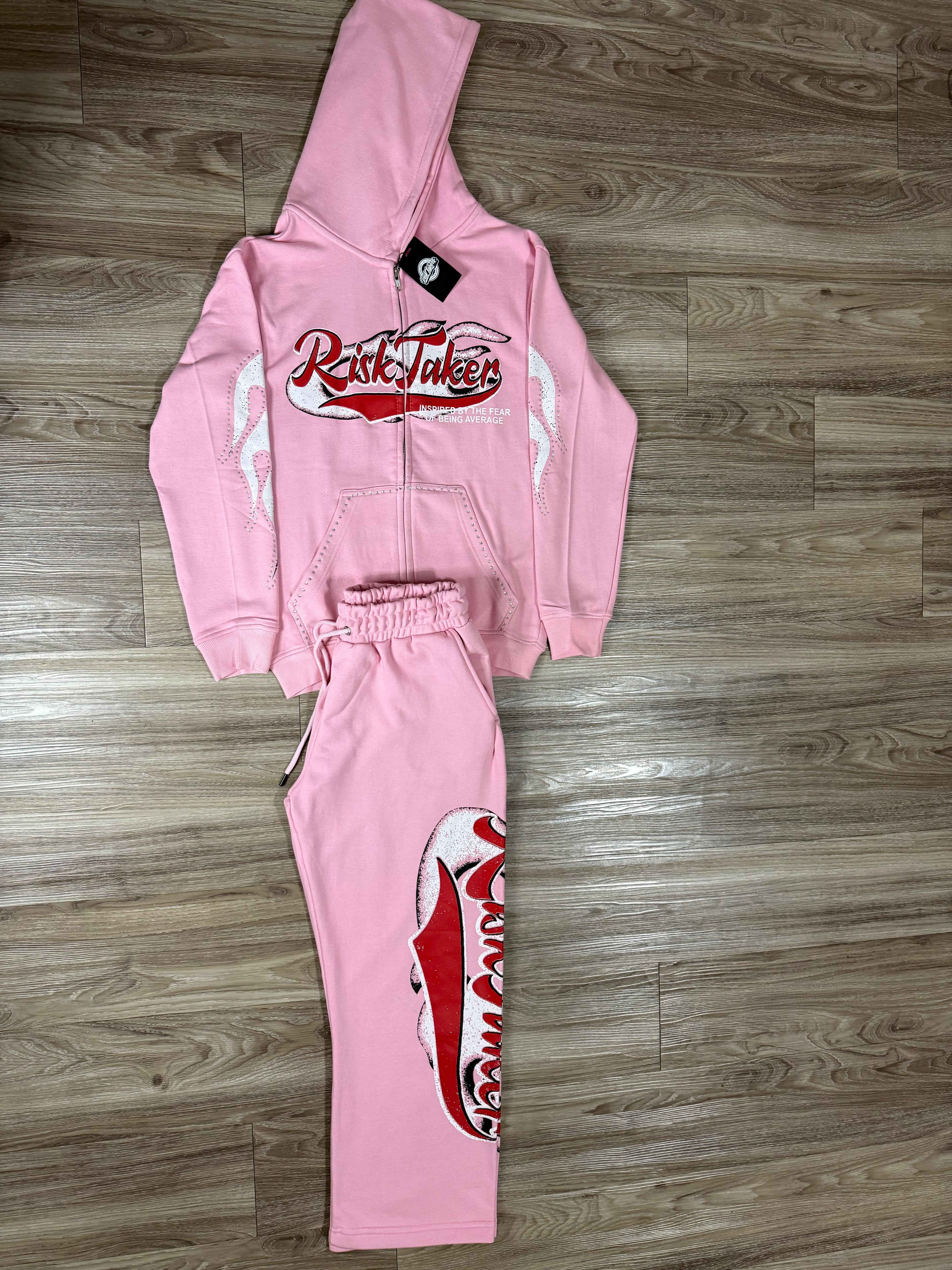 Pink RiskTaker Sweat Suit